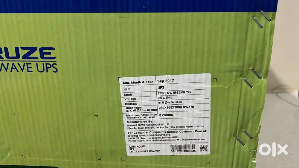 Luminous Cruze Sine Wave UPS