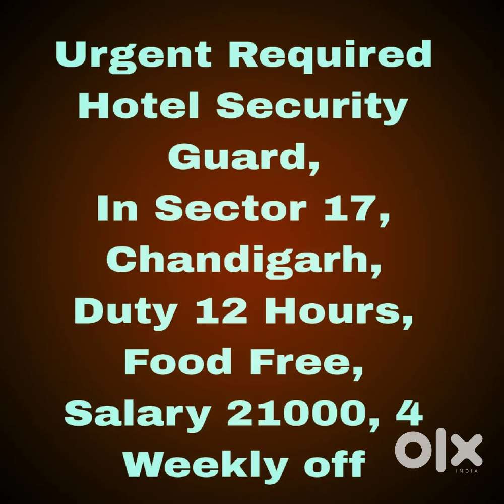 5 Star Hotel Security Guard Job Chandigarh 39