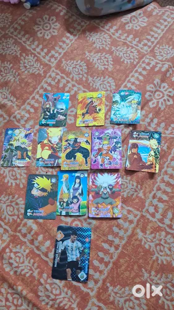 Most rare naruto cards goku+naruto  and football card free
