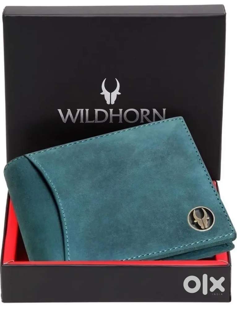 Brand New Leather Wallet For Men  ( Blue Hunter )