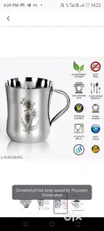 Steel tea cup set pack of 6