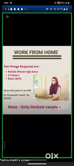 Work from home job