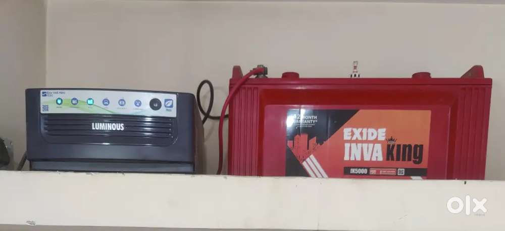 Luminous inverter and Excide battery