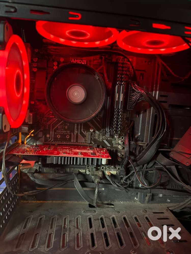 Gaming pc ryzen 5 2600, 2gb asus gpu, 2tb harddisk
