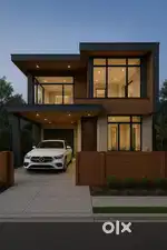 Moder LUXURY 4BHK in city  Porch + Parking  Unique Elevation