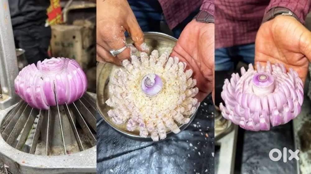 Onion blooming machine