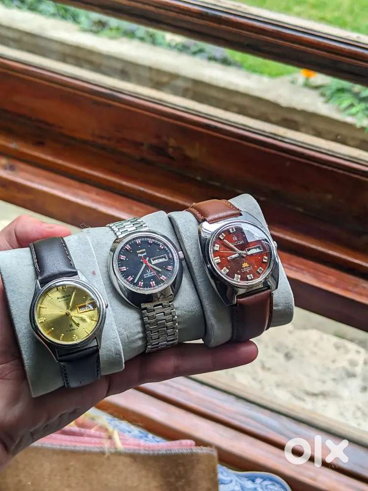 Original Vintage automatic watches - Seiko, Ricoh, HMT, Allwyn