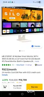 LG SMART MONITOR + TV For sale, Brand New, 2 months old, hardly used.