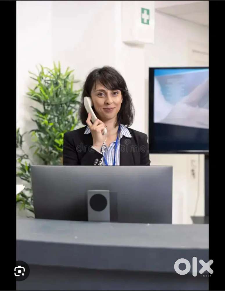 Smart good knowledge Receptionist girl requirement