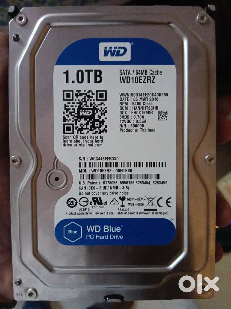 1tb wd Hard disk for pc