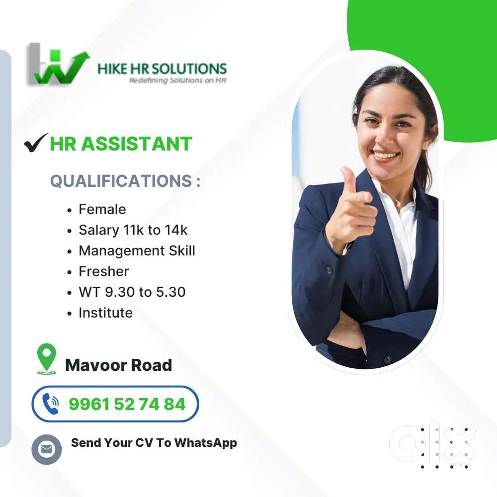 Hr Assistant for institute