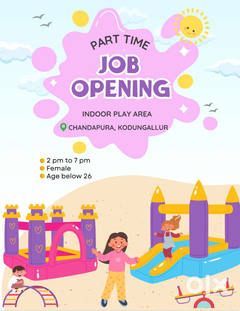 Indoor Play Area Assistant (Part-Time)
