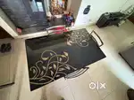 4 Seater Glass Top Dining Table