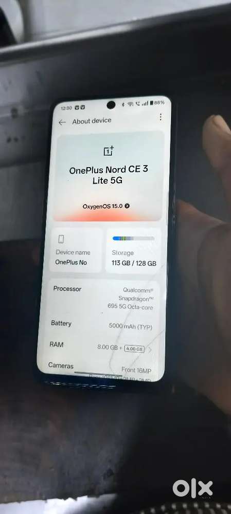 Oneplus C 3light 5G 6gb Ram 128 storage