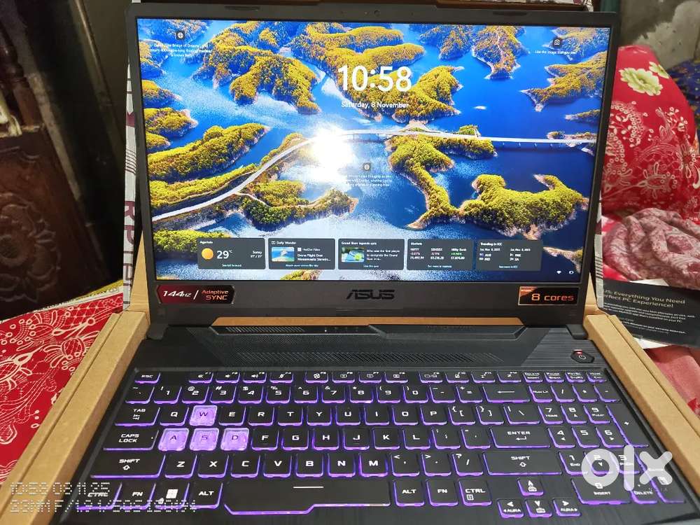 ASUS TUF A15 Ryzen 7 4600H RTX 3050 180W 144HZ display