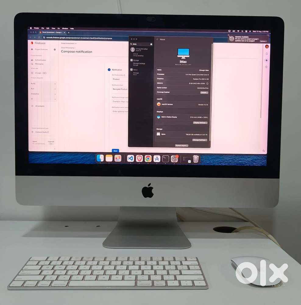 Apple Imac 2017 with magic mouse & keyboard