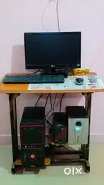 Computer set with table