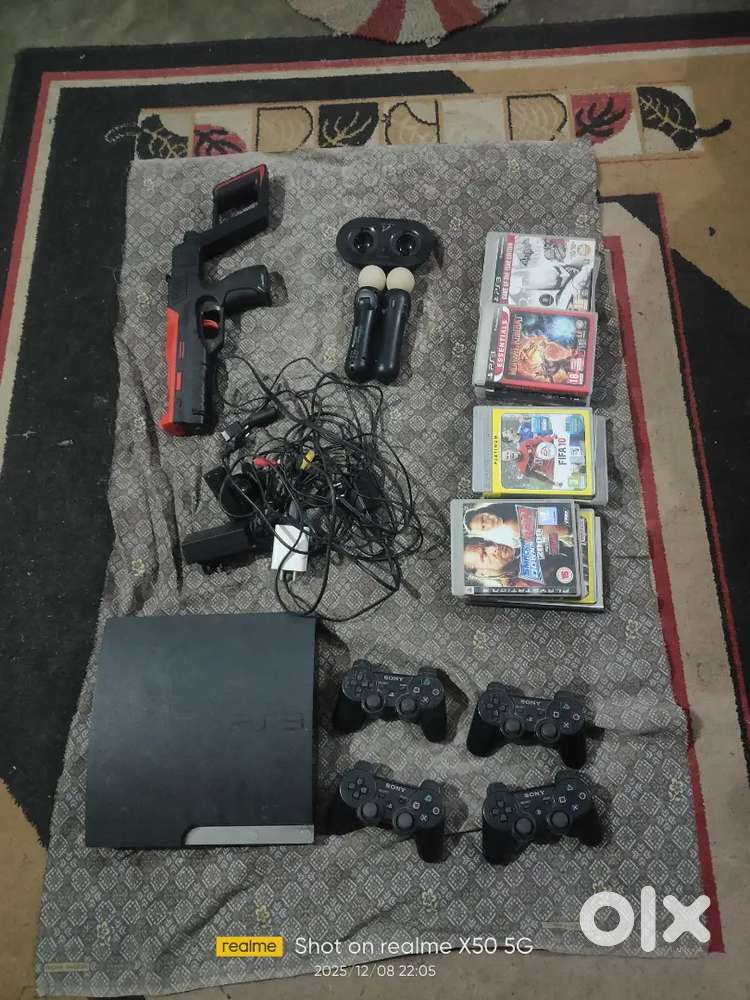 Ps3 512 16 game 4controller 1gun 1 joystickset ps3 camera