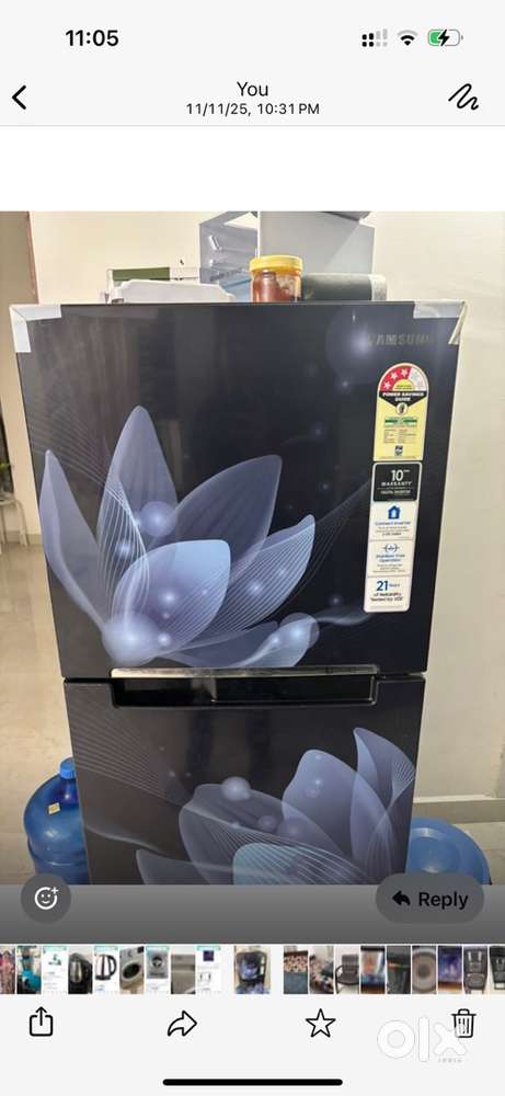 Samsung 3 star rated 10 months old fridge double door