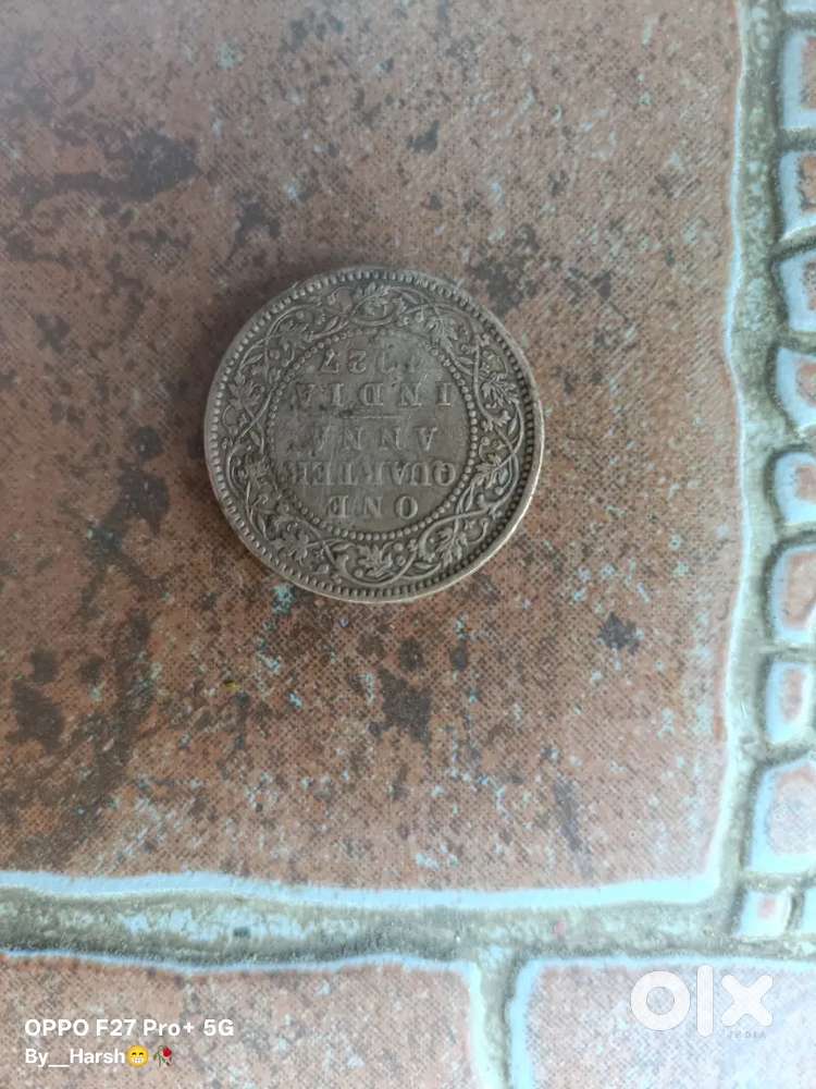 It's One Quarter Anna Coin 1927 price negotiation ho sakta hai