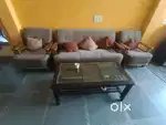 wooden sofa