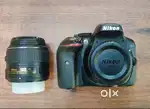 Nikon D5300 camera with Nikkor AFS DX 18-55mm lens
