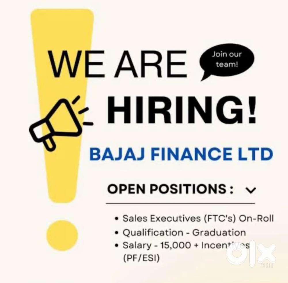 Urgent requirement- Bajajfinserv slaes officer