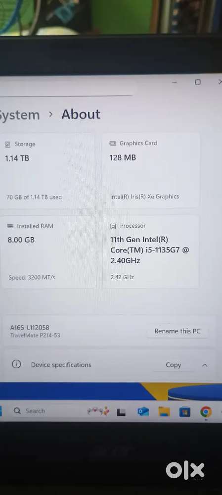 Acer Travel Mate Laptop