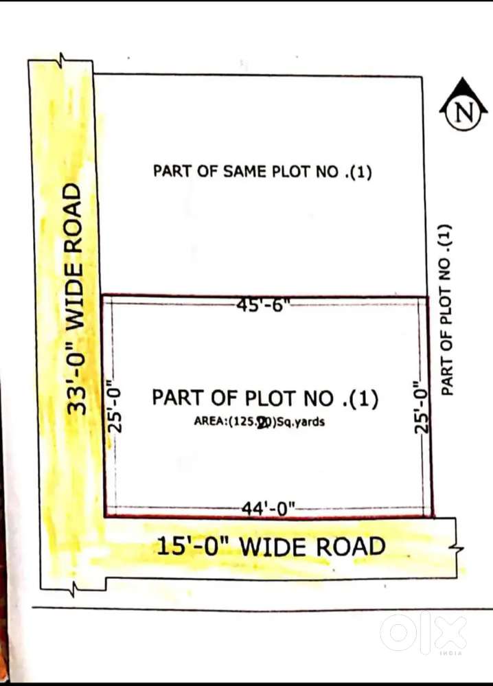 Double road plot Autonagar