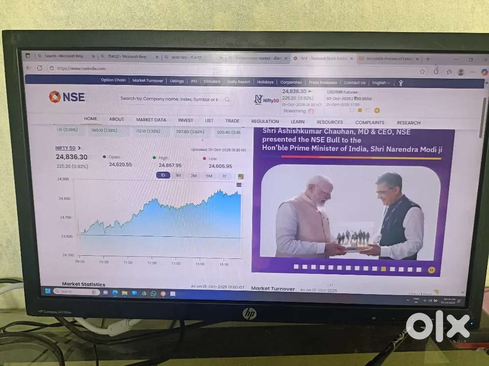 Hp monitor  24 inch  Rs.3500