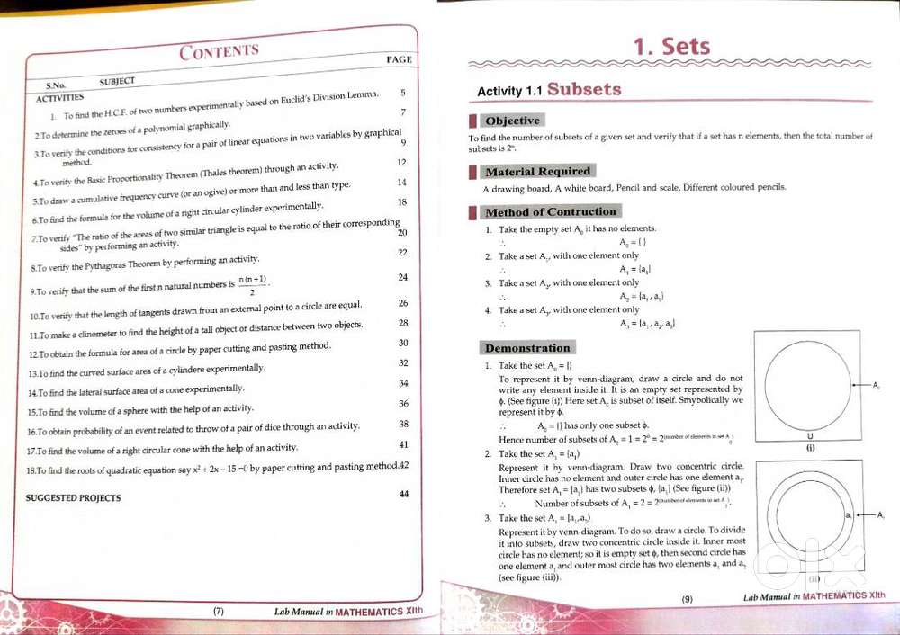 Class 11th mathematics lab manual