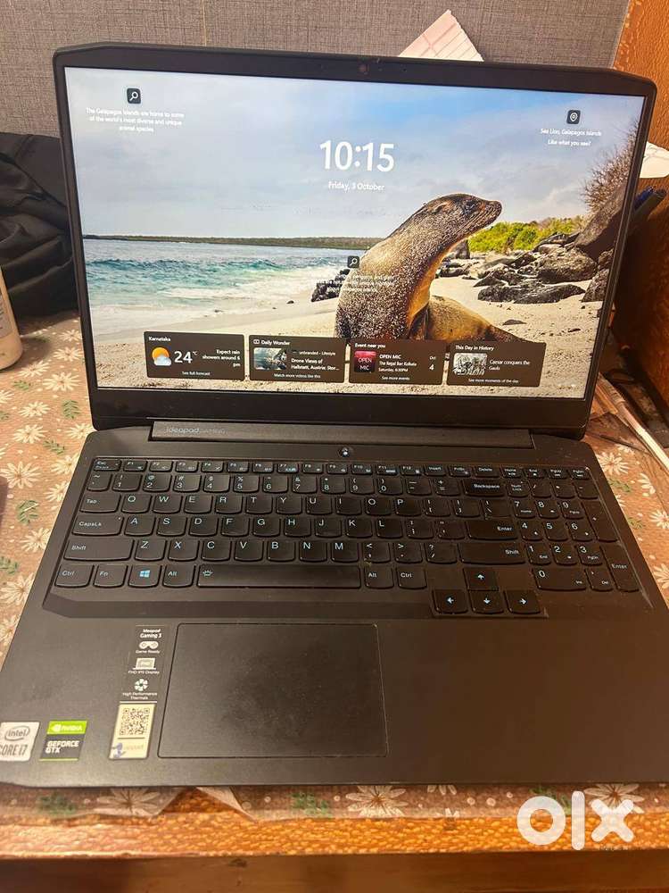 i7 windows nvidia card, 16 GB RAM Lenovo Idepad 3 Gaming laptop