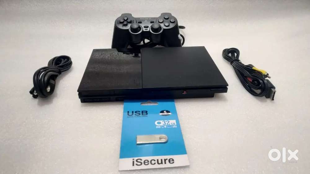 PS2 32 GB WITH 20 + 1200 RETRO GAME & ALL NEW ACCESSORIES
