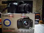 Cannon 1500D with 18mm to 55mm and 55mm to 250mm lens combo