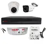 CP PLUS Full 2.4MP 2Cam CCTV Combo Set Kit