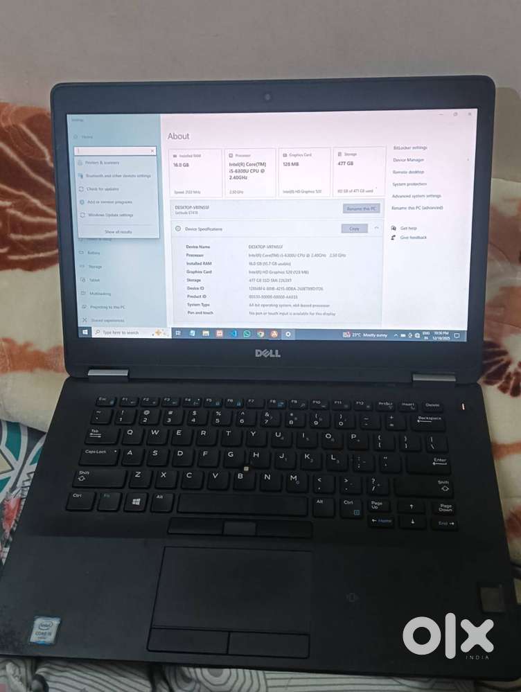 Dell Latitude E7470 – i5 6th Gen / 16GB RAM / 480GB SSD – Perfect Cond