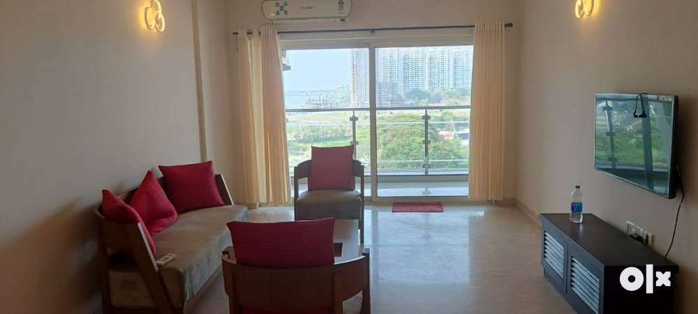 3 B H K Furnished Partialwater view luxury flat in Marine drive Kochi