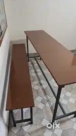 Desk and benches 6 feet