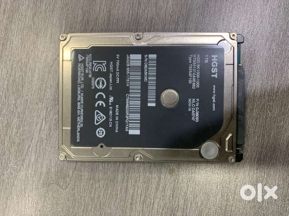 1TB external Hard disk \ less ised \ with bill and warranty