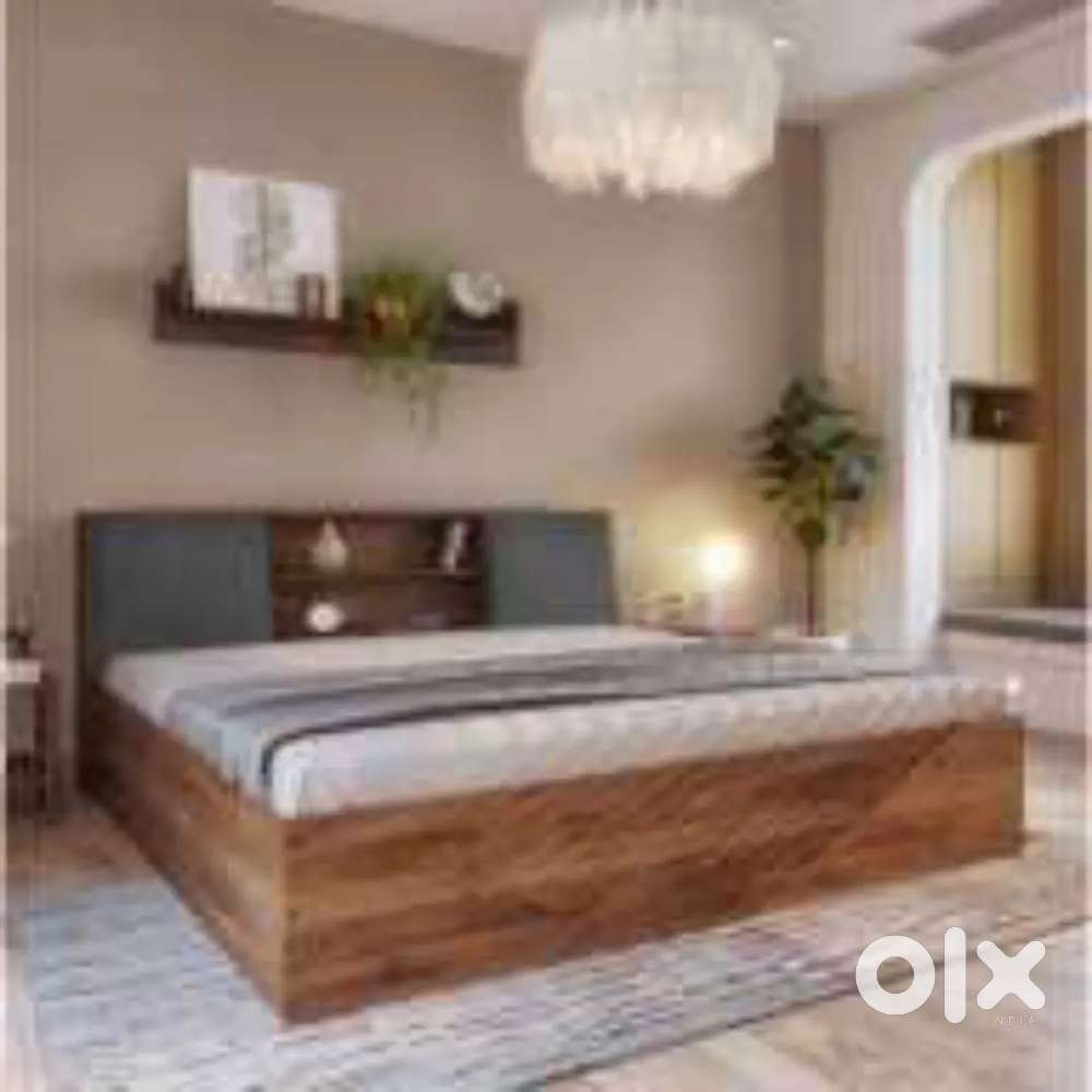 Flat in decorative wooden furniture work solution is