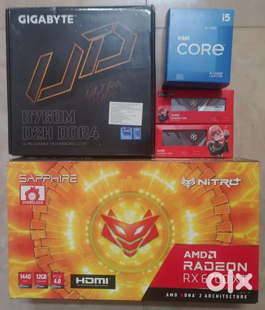 Ryzen intel combos i5 12400f 5600x 5600x 13700k 4060 6700xt