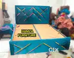 HAMZA FURNITURE New designer stylish look plywood king size bed 6by6