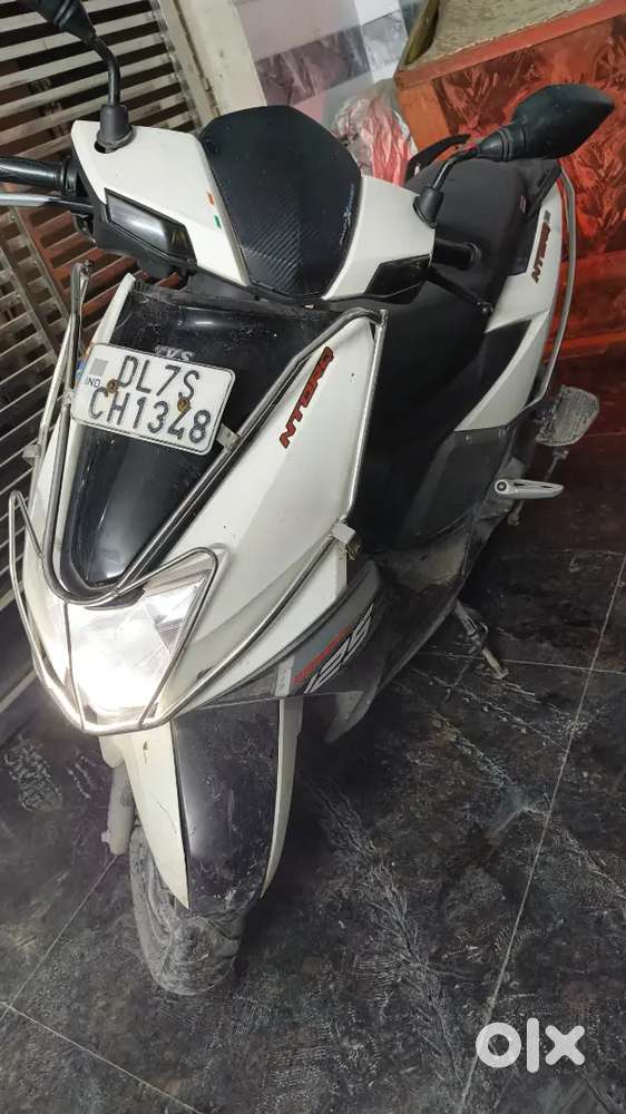 Ntorq 125  Matte white  2019 Model  Disc variant