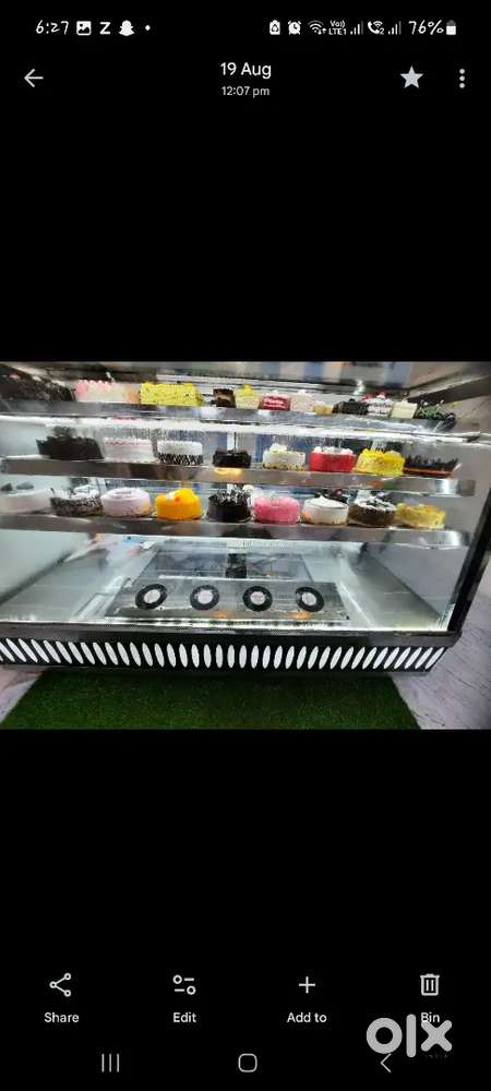 Royal SS steel cake fridge