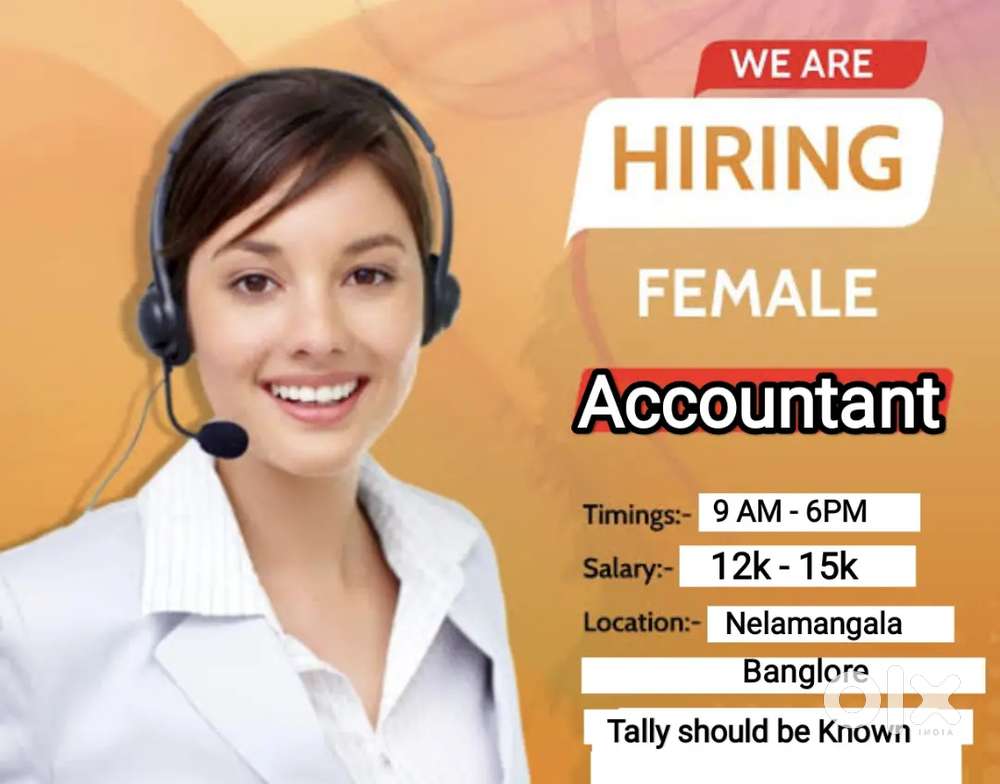 Female Accountant for Machine Manufacturing company