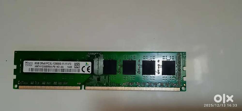 8gb 1333Mhz DDR3 Ram