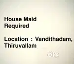 Housemaid needed for household tasks
