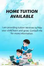 Available for home tuition from NURSERY to STD 5 + SPOKEN ENGLISH