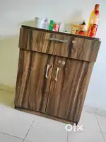 Compact Wooden Storage Cabinet - Good Condition - Quick Sale!