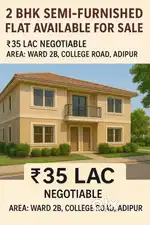 2 BHK Flat For Sale Adipur 2/B